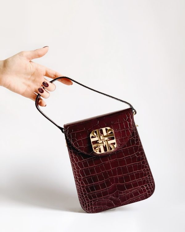 Gucci - Small leather disco bag